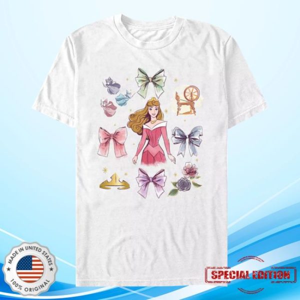 kenny Disney Store Merch Aurora Bows T Shirt For Adults Sleeping Beauty