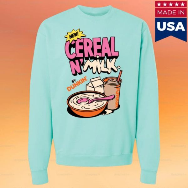 kenny Dunkin Gear Merch Store Cereal N Milk Crewneck
