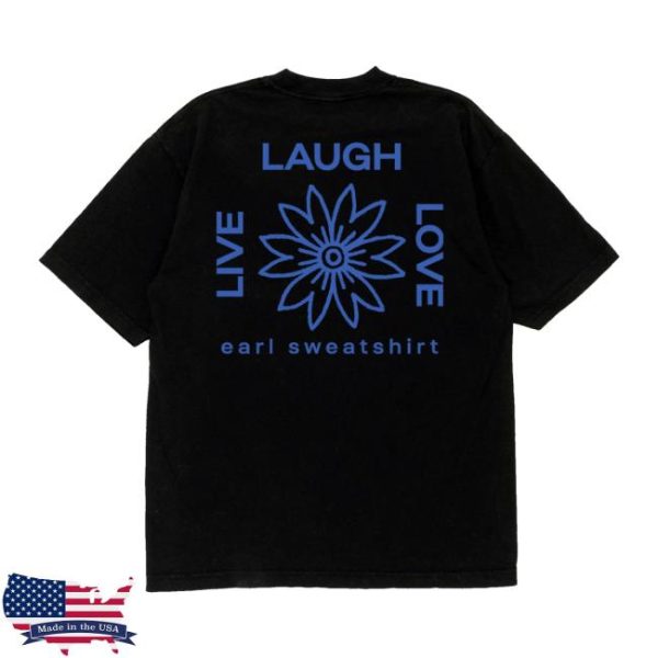 kenny Earl Sweatshirt Merch Store Lll Flower Logo Black Teea