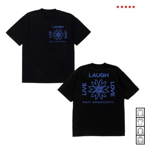 kenny Earl Sweatshirt Merch Store Lll Flower Logo Black Teeaa