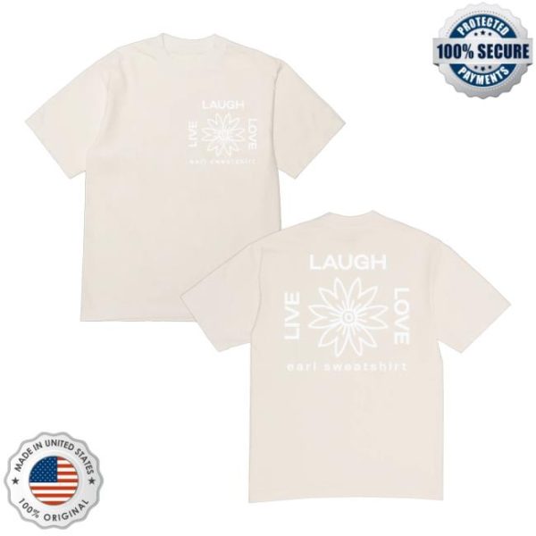 kenny Earl Sweatshirt Merch Store Lll Flower Logo Cream Teeaa