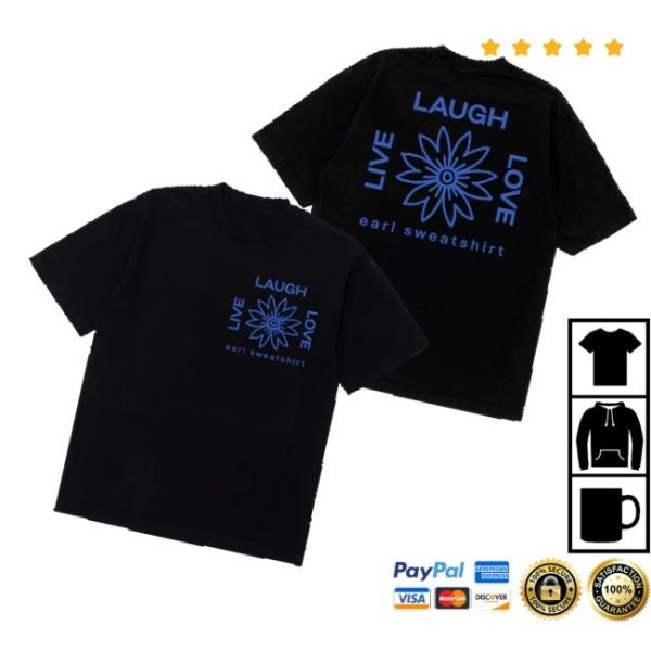 kenny Earl Sweatshirt Store Merch Lll Flower Logo Black Teev