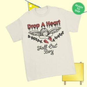 kenny Fall Out Boy Merch Store Drop A Heart T Shirta kenny Fall Out Boy Merch Store Drop A Heart T Shirta