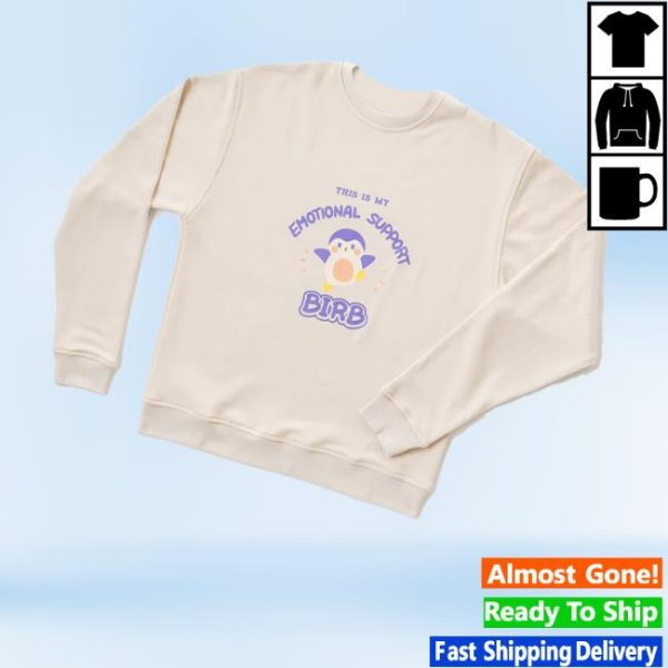 kenny Finch Care Shop Merch This Is My Emotional Support Birb Finch Shirtv