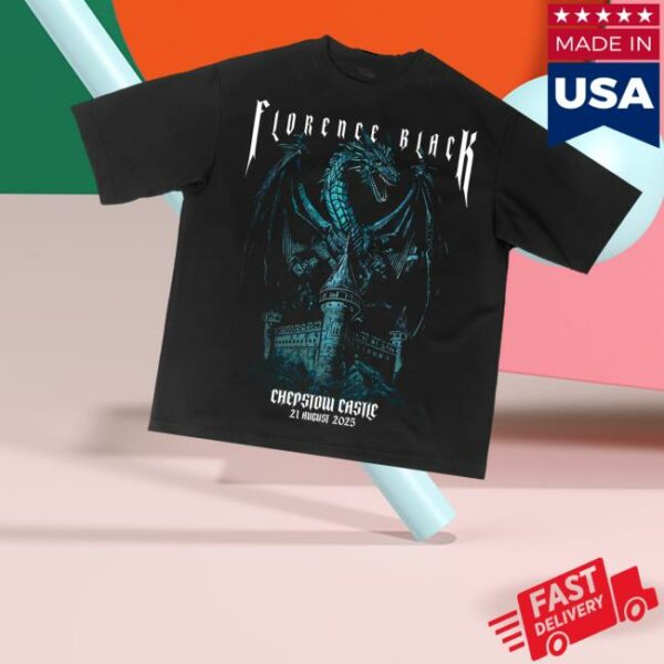 kenny Florence Black Merch Store Chepstow Castle T Shirtv