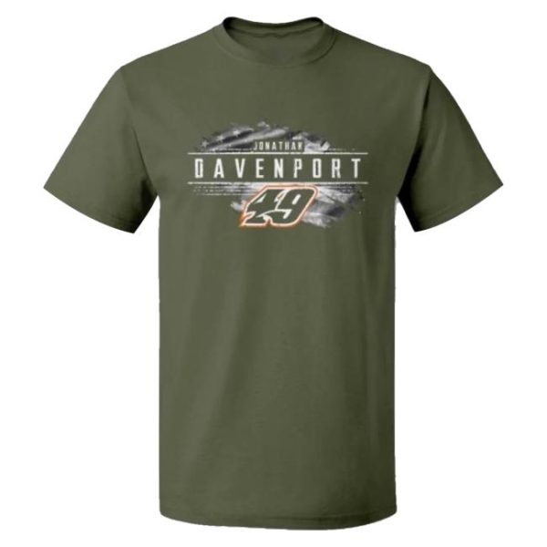 kenny Forty Nine Apparel T2525mgr Military Green Stars And Stripes Short Sleeve Tee