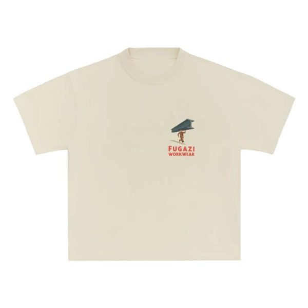 kenny Fugazi Merch Store Shop Beam Tee Cream