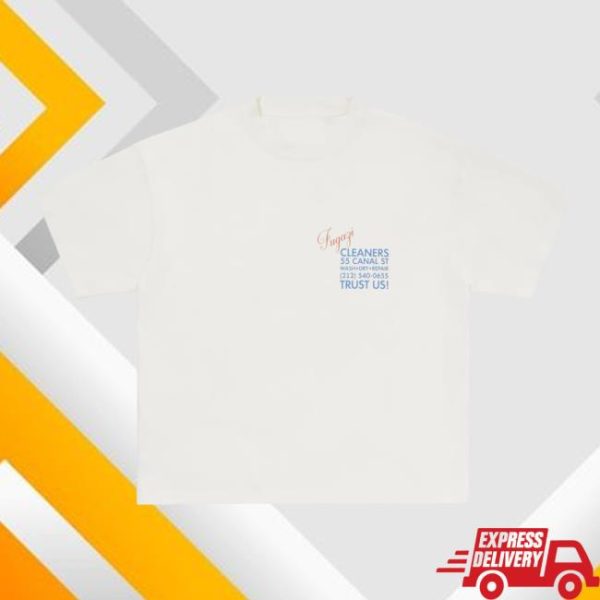 kenny Fugazi Merch Store Shop Laundromat Tee White