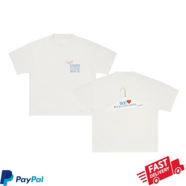 kenny Fugazi Merch Store Shop Laundromat Tee Whiteaa