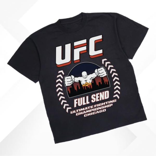 kenny Full Send Merch Store Shop Ufc Chicago Cage Black T Shirta
