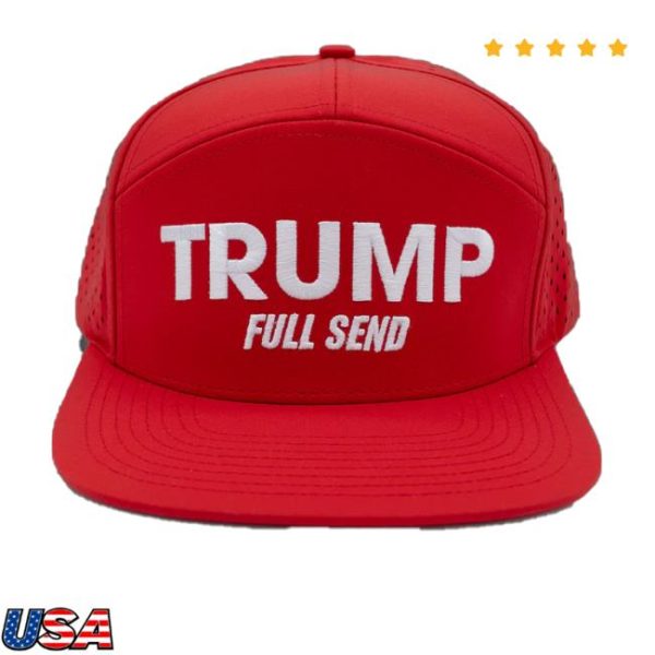 kenny Full Send Merch Trump Red White Hydro Hat