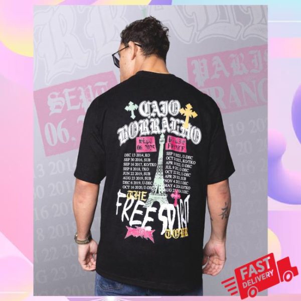 kenny Full Violence Merch Store Caio Borralho Free Spirit Tour Classic Tee In Blacka