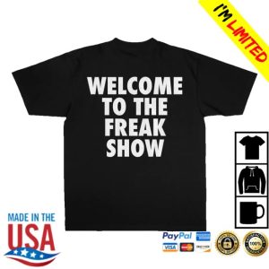 kenny G Eazy Merch Store Welcome Freak Show Statement Black Tee