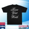 kenny G Eazy Merch Store Worth Statement Black Tee
