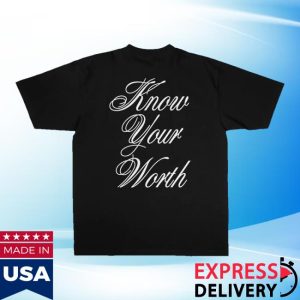 kenny G Eazy Merch Store Worth Statement Black Tee