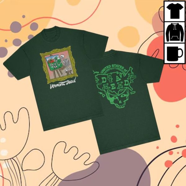 kenny Grateful Dead Merch Store Vermont United States Of Dead T Shirtv