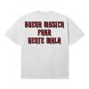 kenny Hellbent Records Merch Store Shop Buena Musica Para Gente Mala Tee Whitea