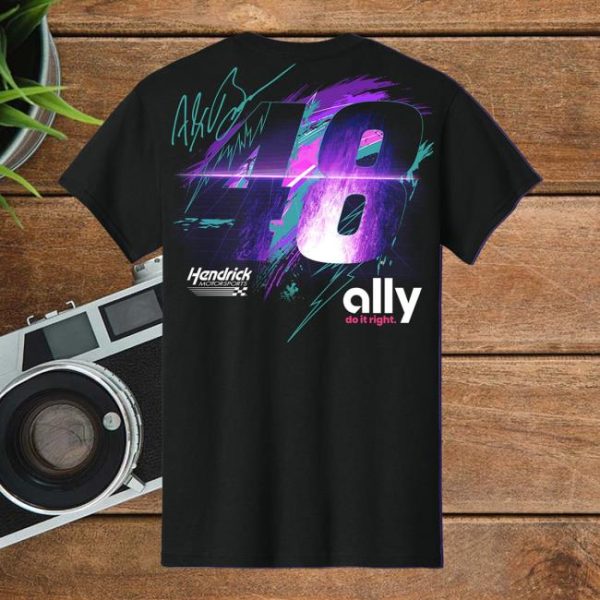 kenny Hendrick Motorsports Merch Store Alex Bowman 48 Ally Flash T Shirta