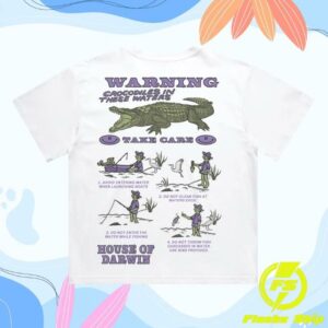 kenny House Of Darwin Merch Store Take Care Crop White Shirta