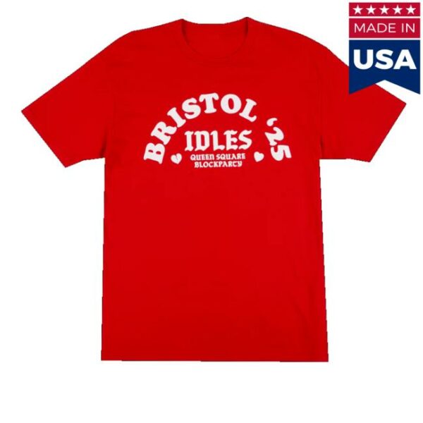 kenny Idlesband Shop Merch Queen Square Block Party Flocked T Shirtv