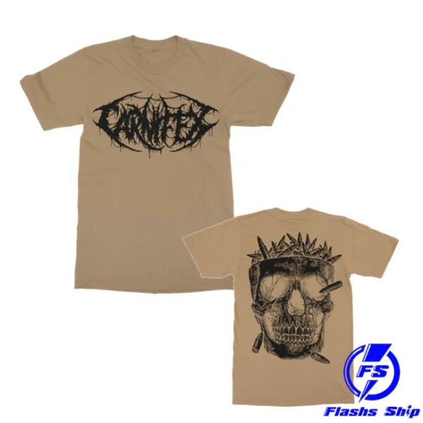 kenny Indiemerch Store Merch Carnifex Skull Bullet Coyote T Shirt
