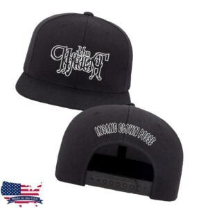 kenny Insaneclownposse Merch Store Naught Text Black Flatbill Snapback Hat In Blackv kenny Insaneclownposse Merch Store Naught Text Black Flatbill Snapback Hat In Blackv