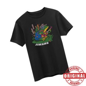 kenny Jiberish Merch Store Banjo Frog Supima Black Shirtv