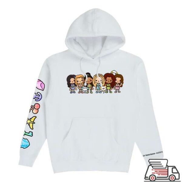 kenny Katseye Store Merch Katseye X Toca Boca White Hoodie