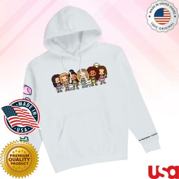 kenny Katseye Store Merch Katseye X Toca Boca White Hoodiea