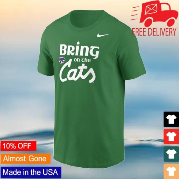 kenny Kstatesports Shop Merch K State Wildcats Kelly Green Nike Aer Lingus College Football Classic Short Sleeve T Shirt