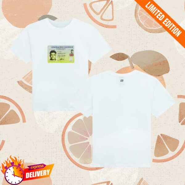 kenny Lando Norris Merch Store Lando Licence Fitted Tee Whiteaa
