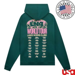 kenny Lando Norris Merch Store World Tour Hoodie Greena kenny Lando Norris Merch Store World Tour Hoodie Greena