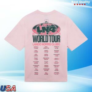 kenny Lando Norris Merch Store World Tour Tee Pinka kenny Lando Norris Merch Store World Tour Tee Pinka