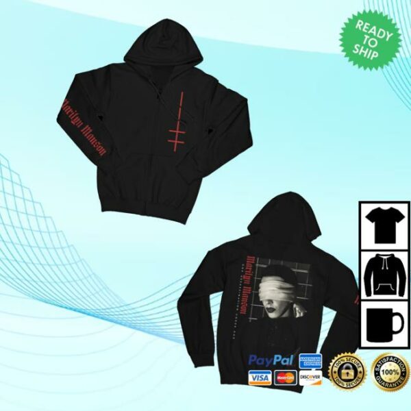 kenny Marilyn Manson Merch Store Firing Squad Zip Hoodiev