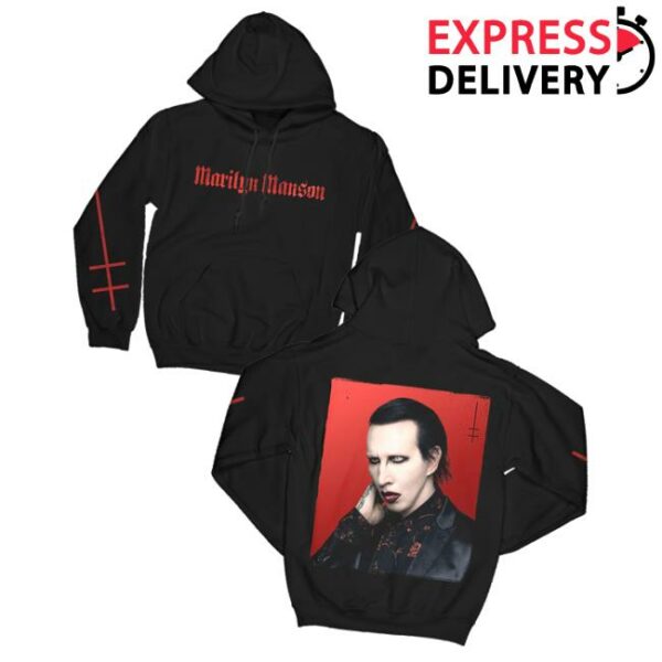 kenny Marilyn Manson Merch Store Little Cross Photo Pullover Hoodiev