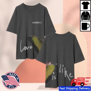 kenny Maroon 5 Store Merch Love Is Like Tee Grayaa