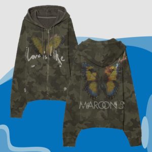 kenny Maroon 5 Store Merch Love Is Like Zip Hoodie Camoaa kenny Maroon 5 Store Merch Love Is Like Zip Hoodie Camoaa