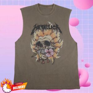 kenny Metallica Merch Store Burning Flower Sleeveless T Shirt kenny Metallica Merch Store Burning Flower Sleeveless T Shirt