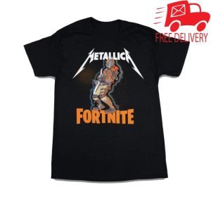 kenny Metallica Store Merch Fortnite X Metallica Fire T Shirt