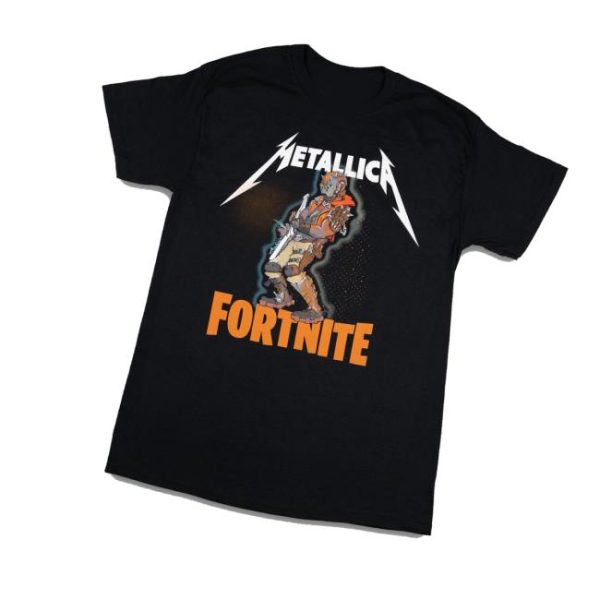 kenny Metallica Store Merch Fortnite X Metallica Fire T Shirtv