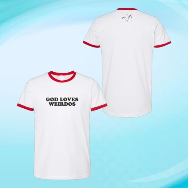 kenny Mt Joy Merch Store Shop God Loves Weirdos Tee