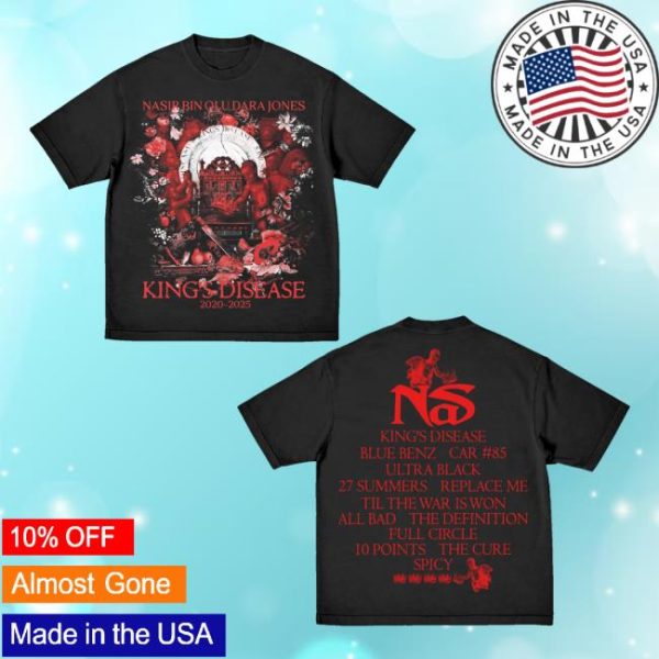 kenny Nasir Jones Merch Store Kings Disease Anniversary T Shirtaa