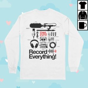 kenny Owl City Music Merch Store Record Everything Long Sleevea