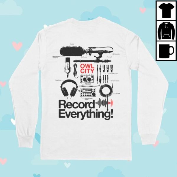 kenny Owl City Music Merch Store Record Everything Long Sleevea