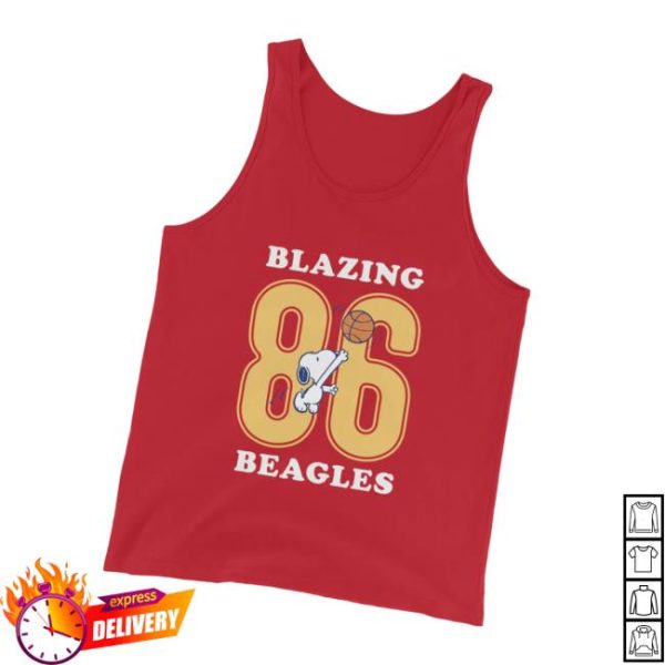 kenny Peanuts Merch Store Peanuts Blazing Beagles 86 Tank Topv