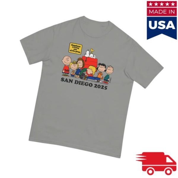 kenny Peanuts Merch Store Peanuts Comic Con Exclusive Happiness Is T Shirtx