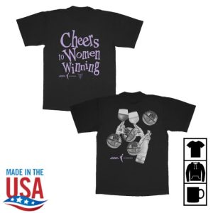 kenny Playa Society Merch Store Shop Playa Society La Crema Golden State Valkyries Cheers To Women Winning T Shirt