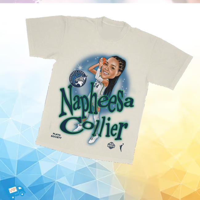 Playa Society Merch Store Shop Playa Society Napheesa Collier Sketch T-Shirt - Fashion Art Prints