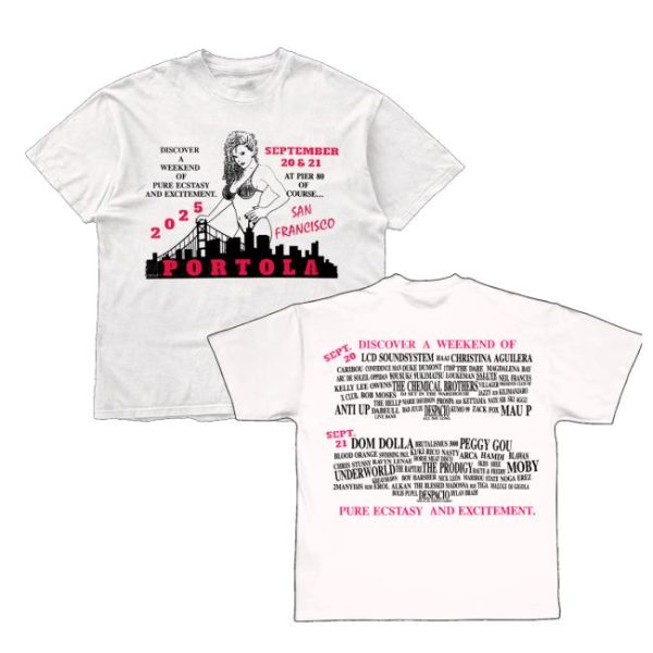 kenny Portola Merch Store Pure Ecstasy Lineup Tee