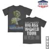 kenny Post Malone Merch Store Shop The Big Ass World Tour Charcoal T Shirtaa